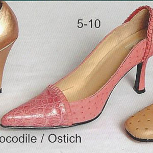 5-10 ladies sandal - crocodile - ostrich