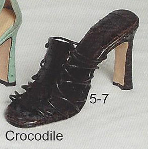 5-7 ladies sandal - crocodile