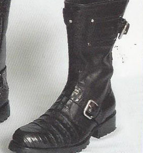 9-4 - motorcycle riding boots-  Crocodile belly