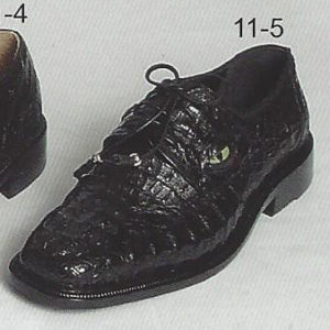 11-5 - genuine exotic leather dress shoes - shoes with crocodile eyes