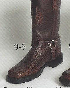 9-5 -  motorcycle riding boots- Crocodile belly